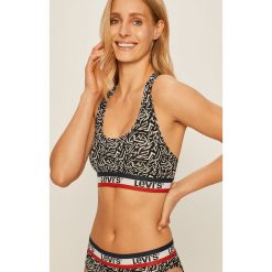 Levi's - Biustonosz. Czarne biustonosze sportowe damskie Levi's®, s, bez wzorów, z elastanu. Za 99,90 zł.