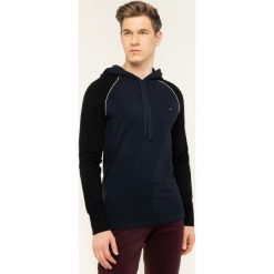 Bluza TOMMY HILFIGER Woolblend Raglan Hoody MW0MW12260. Niebieskie bluzy męskie TOMMY HILFIGER, xl, bez wzorów, bez kołnierzyka, bez rękawów, bez kaptura. W wyprzedaży za 299,00 zł.