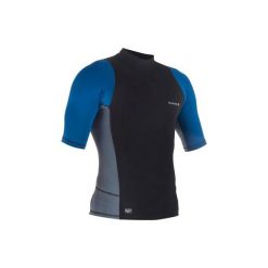 Koszulka UV męska. Czarne buty sportowe męskie OLAIAN, xs, bez wzorów, z elastanu, sportowe, bez kołnierzyka, bez rękawów. Za 49,99 zł.