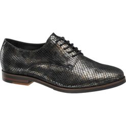 Półbuty damskie 5th Avenue czarne. Czarne półbuty damskie 5th Avenue, bez wzorów, ze skóry, bez obcasa, na obcasie, bez zapięcia. Za 239,90 zł.