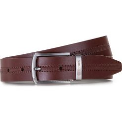 Pasek męski 86-8M-310-5. Brązowe paski męskie marki Wittchen, w paski, z materiału, eleganckie. Za 119,00 zł.