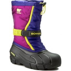Buty zimowe chłopięce: Śniegowce SOREL – Youth Flurry NY1885 Grap Juice/Bright Plum 484
