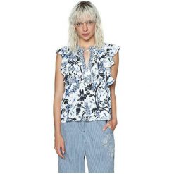 Desigual Bluzka Damska Blus Gaye 18swbwbv 5004 (Rozmiar S). Szare bluzki damskie marki Desigual, s, bez wzorów, eleganckie, bez kołnierzyka, bez rękawów. W wyprzedaży za 170,00 zł.