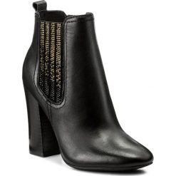 Botki GUESS - Luna FLLUN3 LEA10 BLACK. Czarne botki damskie na obcasie marki Guess, z materiału. W wyprzedaży za 459,00 zł.
