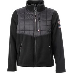 Kurtka polarowa w kolorze czarnym. Czarne bluzy męskie Northvalley, xl, z aplikacjami, z materiału, ze stójką, bez rękawów, bez kaptura. W wyprzedaży za 175,95 zł.