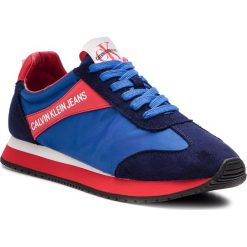 Sneakersy CALVIN KLEIN JEANS - Jill R8527 Multi Blue. Niebieskie półbuty damskie Calvin Klein Jeans, z jeansu. W wyprzedaży za 319,00 zł.