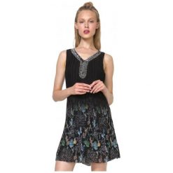 Sukienki: Desigual Sukienka Damska Sophia 40 Czarny