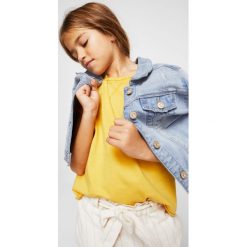 Mango Kids - Top dziecięcy Viole 110-164 cm. Szare topy damskie marki Mango Kids, z bawełny, z okrągłym kołnierzem. W wyprzedaży za 19,90 zł.