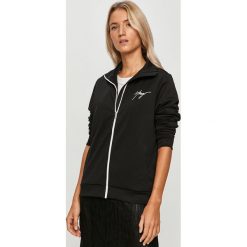 Hugo - Bluza. Czarne bluzy damskie HUGO, s, z nadrukiem, z poliesteru, bez rękawów, bez kaptura. Za 599,90 zł.