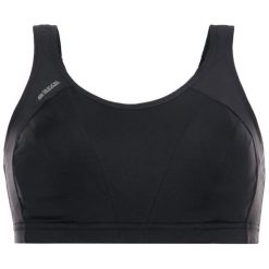 Biustonosz top Shock Absorber Active Multi Sports S4490. Czarne biustonosze Shock Absorber, s, bez wzorów, z elastanu, bez kołnierzyka. W wyprzedaży za 159,00 zł.