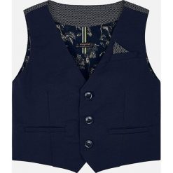 Mayoral - Kamizelka dziecięca 92-134 cm. Niebieskie kamizelki chłopięce marki Mayoral, bez wzorów, z elastanu, eleganckie, bez kołnierzyka, bez kaptura. Za 120,90 zł.