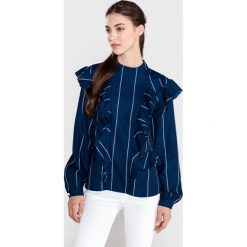 Scotch & Soda Bluzka Niebieski. Niebieskie bluzki damskie Scotch & Soda, l, w paski, z poliesteru, bez kołnierzyka, bez rękawów. Za 581,95 zł.