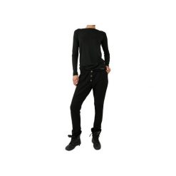 BLACK PANTHER. Czarne spodnie damskie Unknown style, s, z obniżonym stanem. Za 480,00 zł.