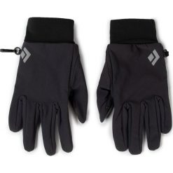 Rękawice narciarskie Black Diamond LightWeight Softshell BD801046. Czarne rękawiczki damskie Black Diamond, bez wzorów, z softshellu. W wyprzedaży za 79,00 zł.