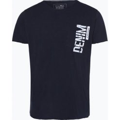 Tom Tailor Denim - T-shirt męski, niebieski. Niebieskie t-shirty męskie z nadrukiem marki TOM TAILOR DENIM, s, z bawełny. Za 49,95 zł.