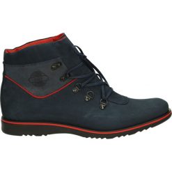Botki męskie - 504 NUB BLUE. Niebieskie botki męskie Venezia, z gumy. Za 189,00 zł.