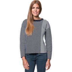 Sweter w kolorze granatowo-białym. Niebieskie bez kategorii Benetton, xs, z okrągłym kołnierzem. W wyprzedaży za 150,95 zł.
