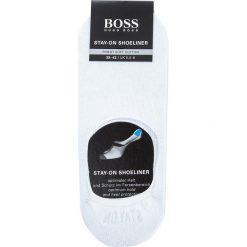 Skarpetki męskie: Skarpety Stopki Męskie BOSS – Shoeliner Stay On 50272218 White 100