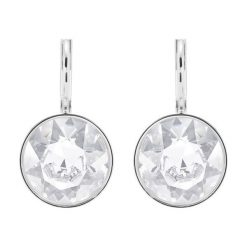 Swarovski - Kolczyki Bella. Szare kolczyki damskie Swarovski, z kryształem, metalowe. Za 249,90 zł.