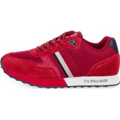 U.S. POLO ASSN. tenisówki męskie Julius FLASH4088S9/TS1 45 czerwone. Czerwone trampki męskie U.S. Polo Assn., bez wzorów, z zamszu, bez zapięcia. Za 369,00 zł.