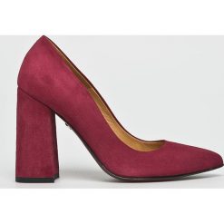 Solo Femme - Czółenka. Brązowe buty ślubne damskie marki Solo Femme, ze skóry, na obcasie. W wyprzedaży za 239,90 zł.