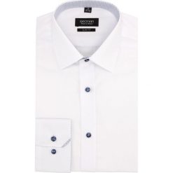 Koszula bexley 2357 długi rękaw slim fit biały. Szare koszule męskie slim marki Recman, na lato, l, w kratkę, button down, z krótkim rękawem. Za 89,99 zł.