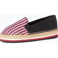 Tommy Hilfiger - Espadryle damskie, niebieski. Niebieskie espadryle damskie TOMMY HILFIGER, z tkaniny, na platformie. Za 249,95 zł.