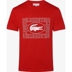 Lacoste - T-shirt męski, czerwony. Czerwone t-shirty męskie Lacoste, s, bez wzorów, z bawełny, sportowe, bez kołnierzyka. Za 229,95 zł.