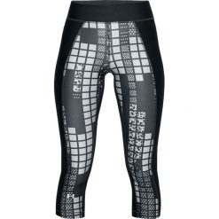 Spodnie damskie: Under Armour Legginsy damskie HG Print Armour Capri czarne r. XS (1310667-017)