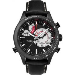 Zegarek Timex Męski TW2P72600 IQ Perfect Date czarny. Czarne zegarki męskie Timex. Za 499,00 zł.