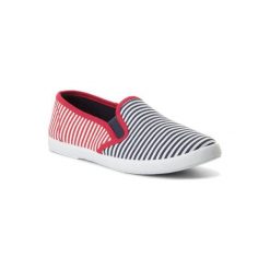NYLON RED WS17229-2. Niebieskie trampki i tenisówki damskie Nylon Red, bez wzorów, z nylonu, bez zapięcia. Za 39,99 zł.