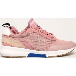 Pepe Jeans - Buty No.22 W. Różowe buty sportowe damskie Pepe Jeans, bez wzorów, z jeansu, sportowe. W wyprzedaży za 199,90 zł.