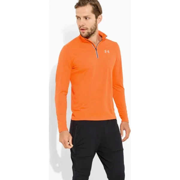 Under Armour Koszulka Ls Streak Er Quarter , pomaranczowy, rozmiar M. Pomarańczowe koszulki męskie Under Armour, m, bez wzorów, z bawełny, klasyczne, ze stójką, z długim rękawem, długie. W wyprzedaży za 169,99 zł.