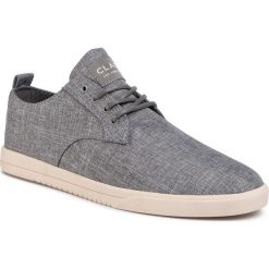 Tenisówki CLAE - Ellington Textile CL20AET05 Pavement Recycled Chambray. Szare półbuty męskie Clae, na co dzień, bez wzorów, z gumy, eleganckie, bez zapięcia. Za 369,00 zł.