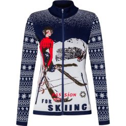 Bluza NEWLAND MATTIE. Niebieskie bluzy damskie Newland, bez wzorów, ze skóry, bez rękawów, z kapturem. Za 720,00 zł.