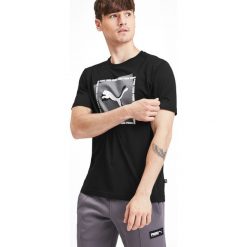 Puma Cat Brand Koszulka Czarny. Czarne podkoszulki męskie Puma, m, z nadrukiem, z elastanu. Za 94,95 zł.