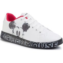 Sneakersy DESIGUAL - Shoes Cosmic Mickey Mouse 20SSKP33 10000. Białe półbuty damskie Desigual, na co dzień, z motywem z bajki, ze skóry ekologicznej, bez obcasa, na płaskiej podeszwie, bez zapięcia. Za 349,00 zł.