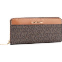 Duży Portfel Damski MICHAEL MICHAEL KORS - Jet Set 34F9GM9E9B Brown. Pomarańczowe portfele damskie MICHAEL Michael Kors, bez wzorów, ze skóry ekologicznej. Za 669,00 zł.
