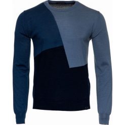 Trussardi Jeans sweter męski 52M00247-0F000429 L niebieski. Niebieskie swetry męskie Trussardi Jeans, m, bez wzorów, z wełny, bez kołnierzyka, bez kaptura. Za 509,00 zł.