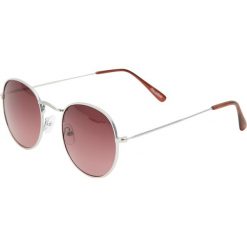 Okulary z bordowymi szkłami. Czerwone okulary przeciwsłoneczne damskie Pull&Bear. Za 49,90 zł.