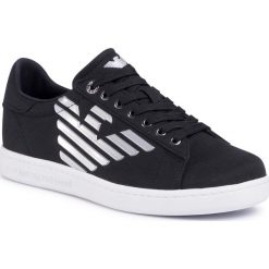 Sneakersy EA7 EMPORIO ARMANI - X8X001 XK124 N629 Black/Silver. Czarne sneakersy męskie EA7 Emporio Armani, bez wzorów, z tworzywa sztucznego, bez zapięcia. Za 649,00 zł.