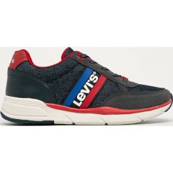 Levi's - Buty dziecięce. Białe trampki chłopięce Levi's®, bez wzorów, z gumy, sportowe, z okrągłym noskiem, na sznurówki. Za 219,90 zł.