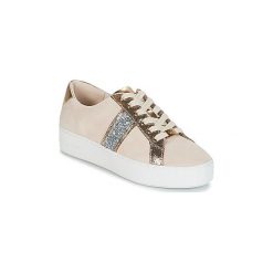 Buty MICHAEL Michael Kors POPPY STRIPE LACE UP. Żółte trampki i tenisówki damskie marki MICHAEL Michael Kors, bez wzorów, bez zapięcia. Za 659,00 zł.