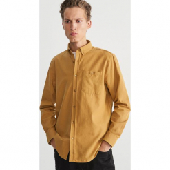 Koszula regular fit - Żółty. Żółte koszule męskie Reserved, l. Za 159,99 zł.