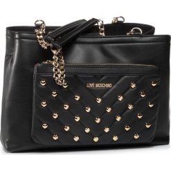 Torebka LOVE MOSCHINO - JC4238PP0AKE0000 Nero. Czarne torebki klasyczne damskie Love Moschino, bez wzorów, ze skóry ekologicznej, klasyczne, duże, bez dodatków. W wyprzedaży za 699,00 zł.