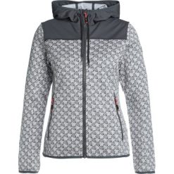 Kurtki sportowe damskie: CMP WOMAN FIX HOOD JACKET Kurtka z polaru argento/bco/red fluo