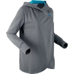 Bluza rozpinana, długi rękaw, z kolekcji Maite Kelly bonprix dymny szary melanż. Szare bluzy damskie bonprix, melanż, długie. Za 99,99 zł.