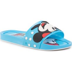 Klapki MELISSA - Beach Slide+Mickey A 32781 Navy 50752. Niebieskie sandały dziewczęce Melissa, z tworzywa sztucznego, bez zapięcia. Za 529,00 zł.