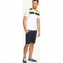 T-SHIRT POLO MĘSKI Z NADRUKIEM. Szare koszulki polo Top Secret, m, z nadrukiem, z bawełny. Za 29,99 zł.