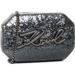 Torebka KARL LAGERFELD - 201W3133 Gunmetal. Szare torebki klasyczne damskie KARL LAGERFELD, bez wzorów, z tworzywa sztucznego, wizytowe, bez dodatków. W wyprzedaży za 639,00 zł.